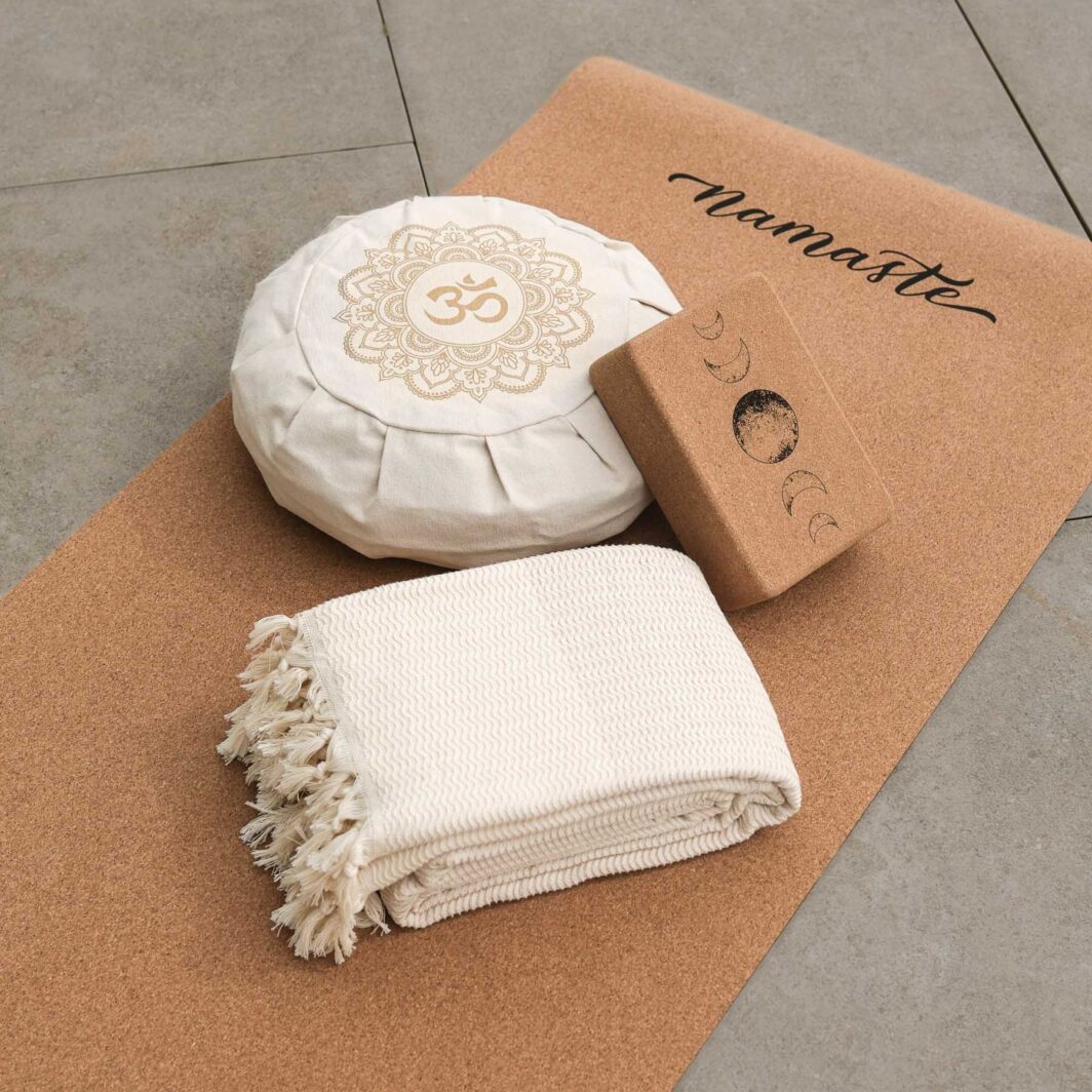 Couverture de yoga en coton bio XL – Image 5