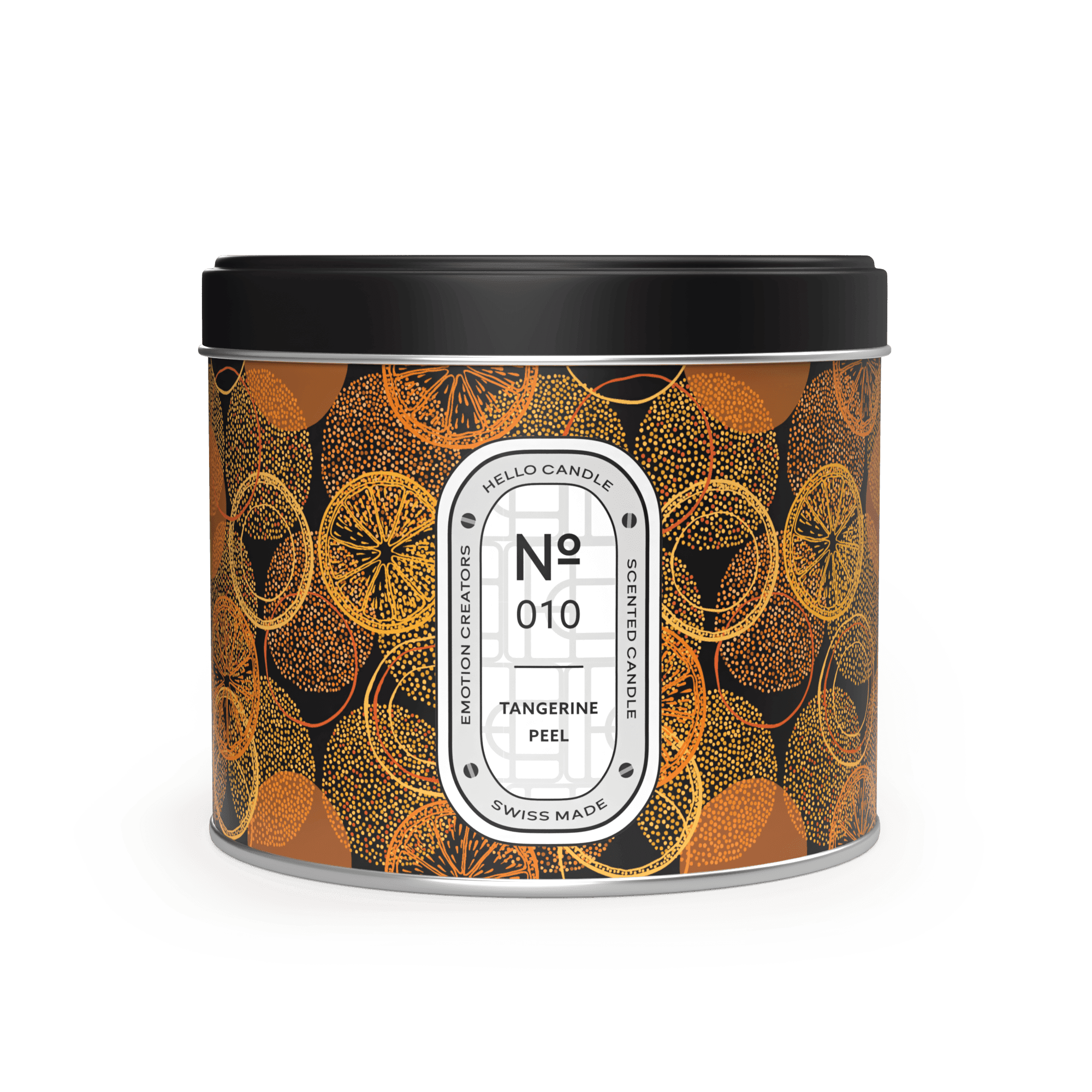 Bougie parfumée à la mandarine N°010