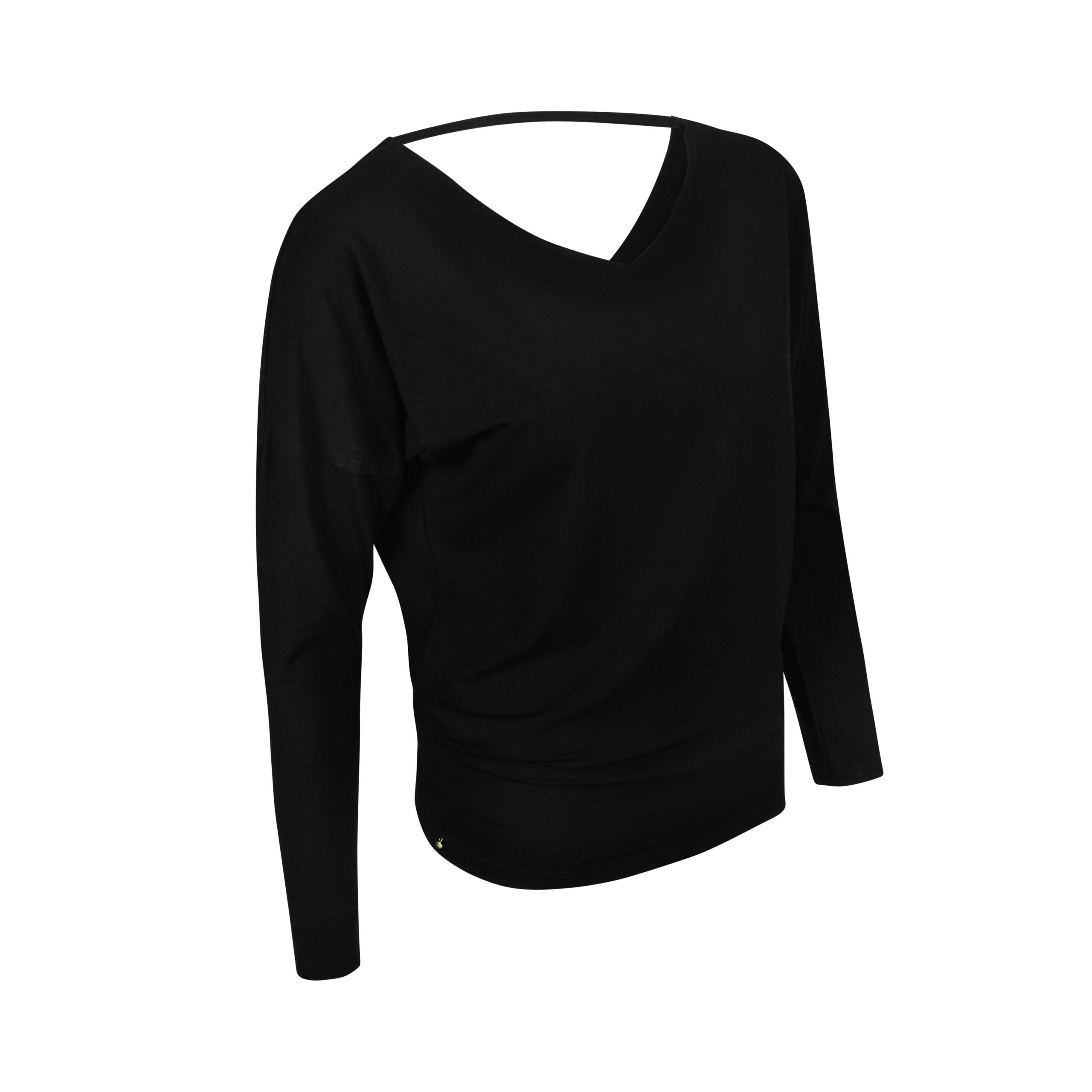 Pull noir à manches longues élégant