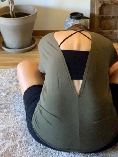 T-shirt de Yoga Dos Nu en Tencel | Freestyle