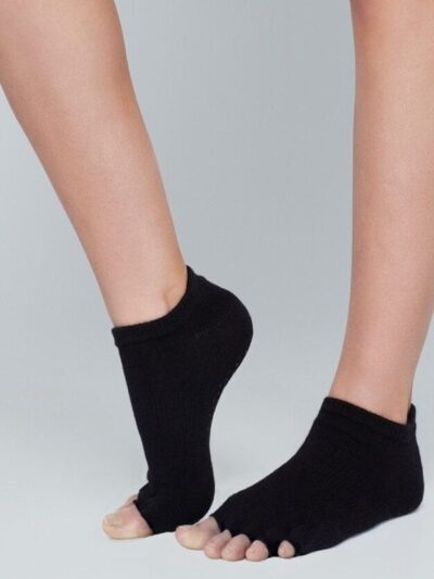 Chaussettes de Yoga Antidérapantes | Orteils Mi-Ouverts