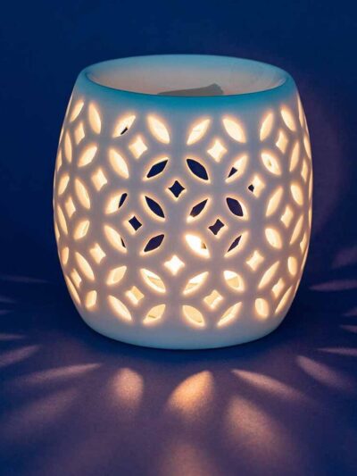 Diffuseur à bougies en porcelaine blanche