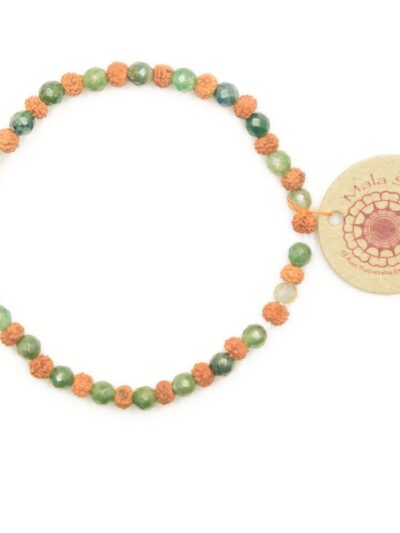 Bracelet Artisanal en Agate Mousse | Heart of Protection