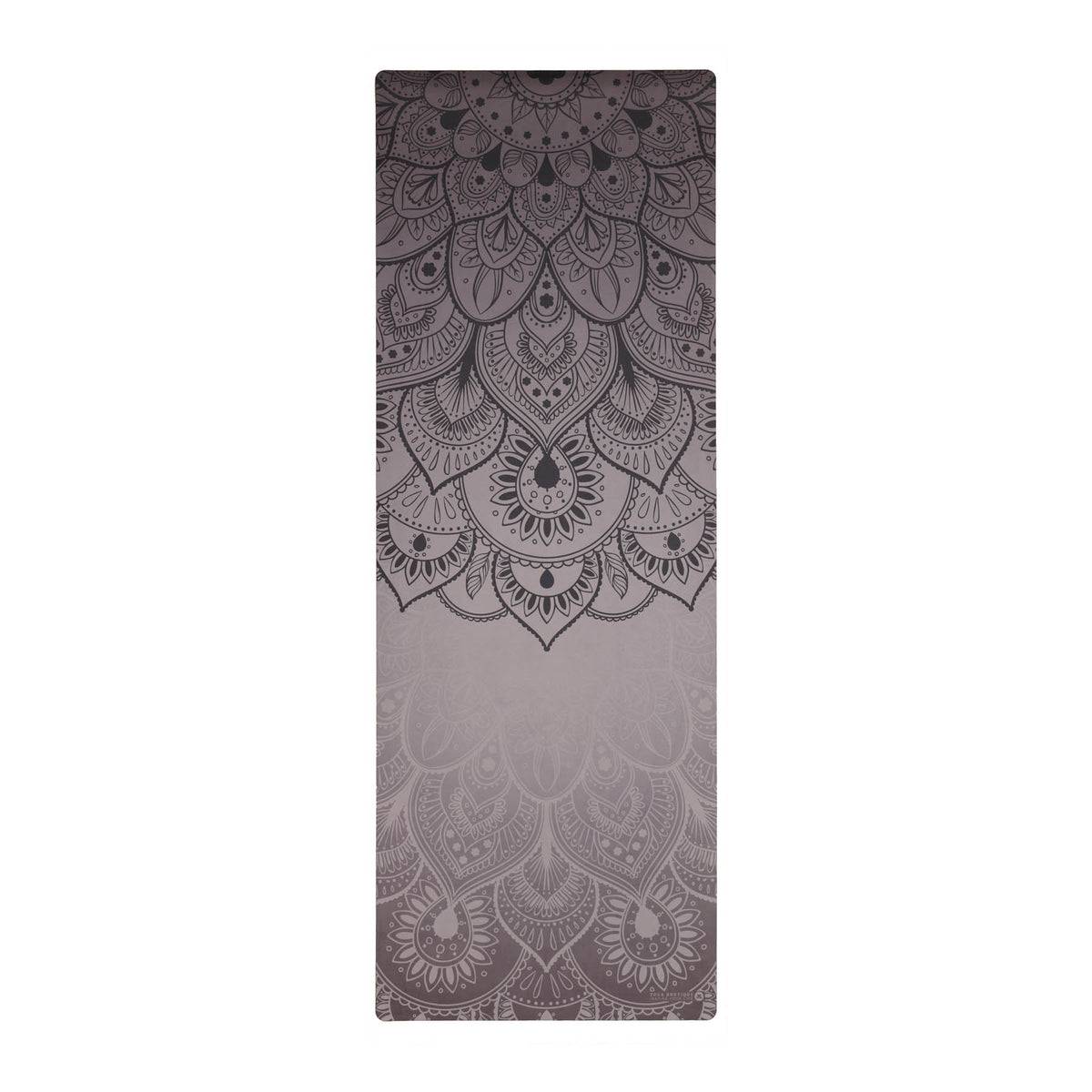 Tapis de yoga mandala gris élégant