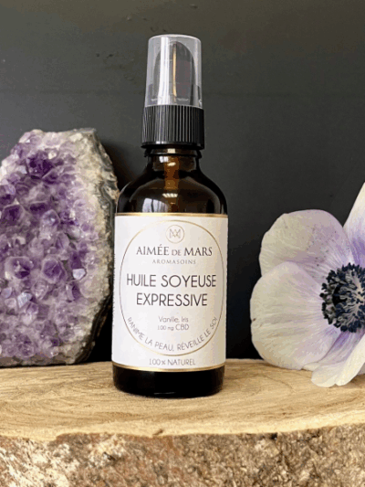 Huile soyeuse naturelle expressive Aimée de Mars sur bois
