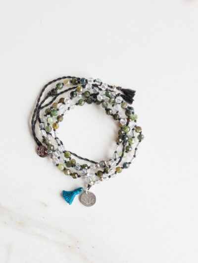 Collier Mini Mala 108 Perles en Tourmaline | Roots