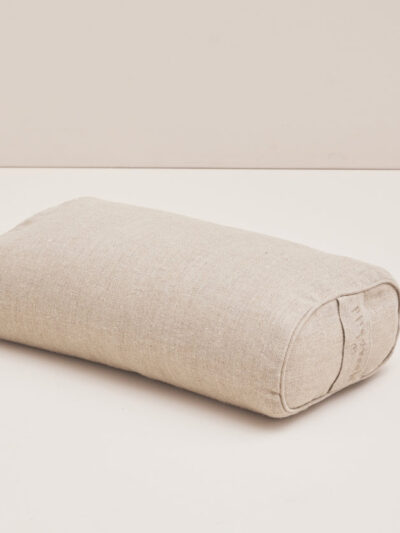 Petit Bolster de Yoga Rectangulaire en Chanvre | Natural